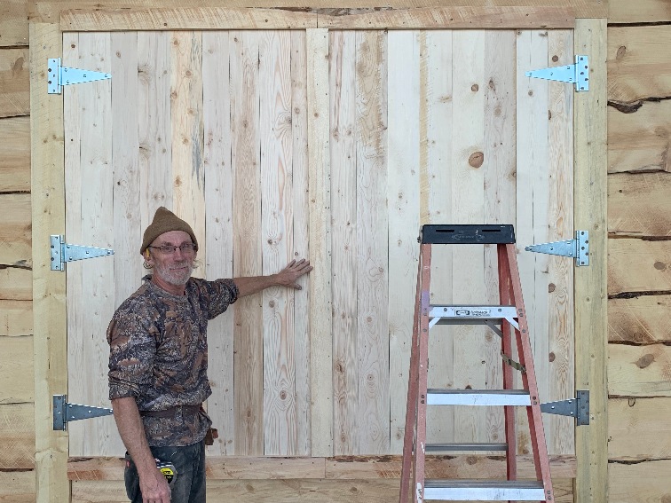 Double 4' x 8' doors for workshop